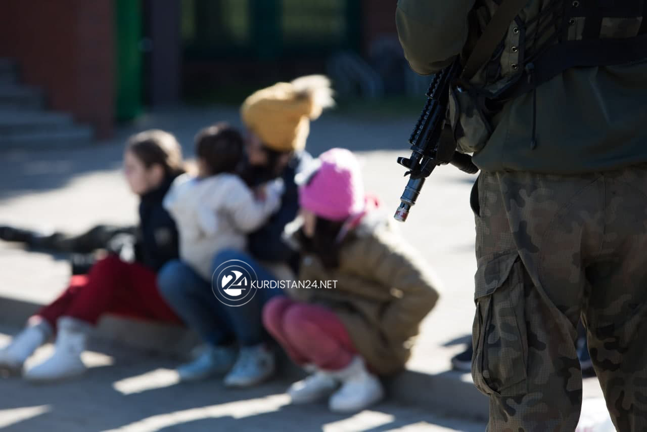 Kurdish migrants on Belarus's border with Poland and Lithuania. (Photo: K24)